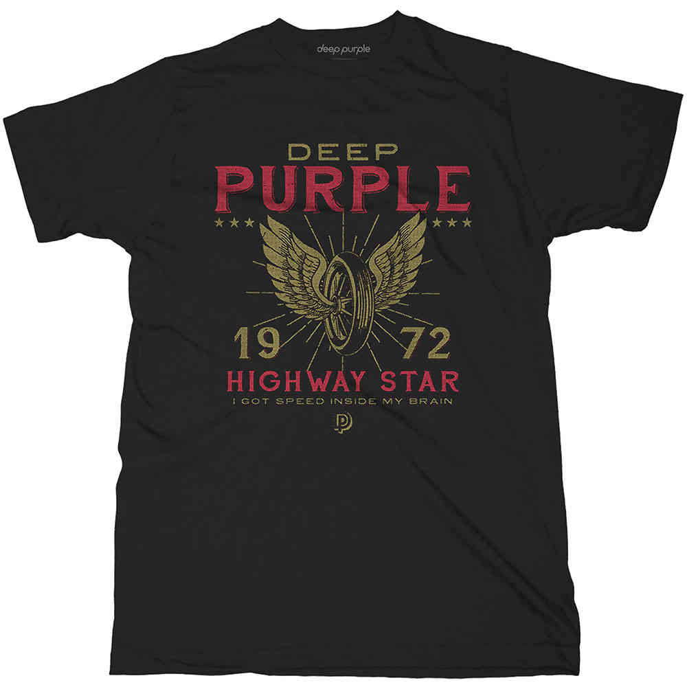 Deep Purple - Highway Star Heren Tshirt - Zwart